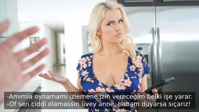 Öfke Sorunları Yaşayan Üvey Oğlunu Olgun Amcığıyla Sakinleştiriyor