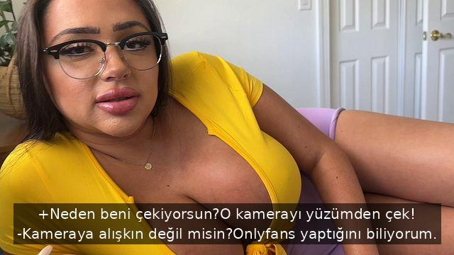 Onlyfans İçerikleri Çeken Esmer Orospu Üvey Kardosunu da Günahlarına Davet Ediyor