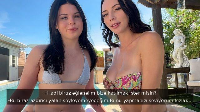 Saf Genç Lezbiyen Olduklarını İtiraf Eden Arsız Üvey Kız Kardeşlerin Oyununa Geliyor
